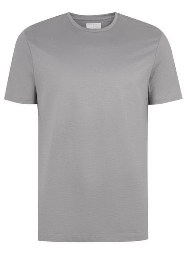 Topman Mens Grey Silver Premium T-shirt