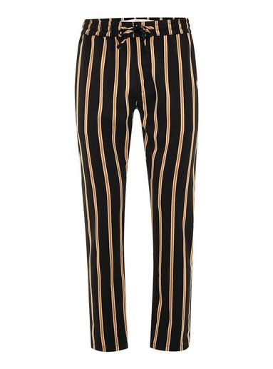 Topman Mens Mustard And Black Stripe Joggers