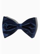 Topman Mens Premium Navy Silk Bow Tie