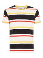 Topman Mens Yellow Striped T-shirt