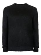 Topman Mens Topman Premium Black Jumper Containing Mohair