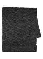 Topman Mens Dark Grey Textured Knitted Scarf