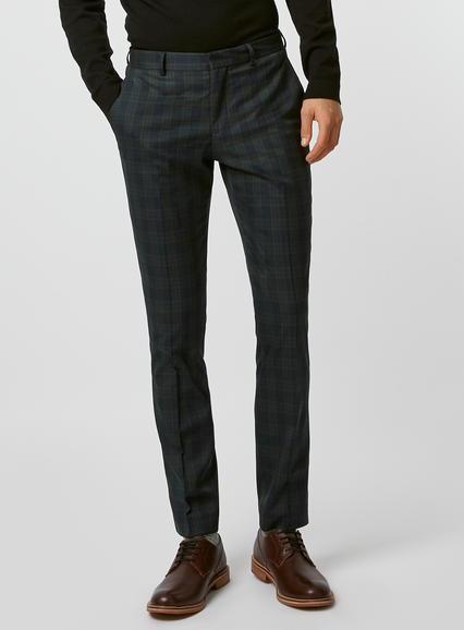 Topman Mens Black Selected Homme Green Pants