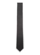 Topman Mens Black Contrast Edge Tie