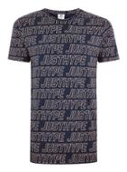 Topman Mens Hype Navy Sporting Outline T-shirt*