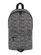 Topman Mens Black And White Leopard Print Backpack