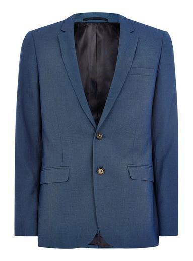 Topman Mens Blue Two Tone Jacket
