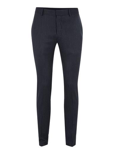 Topman Mens Navy Pinstripe Ultra Skinny Pants
