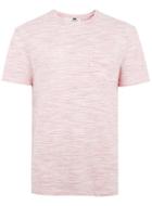 Topman Mens Pink Textured Chest Pocket T-shirt