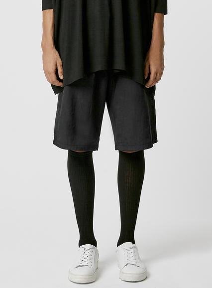 Topman Mens Aaa Black Longer Length Shorts