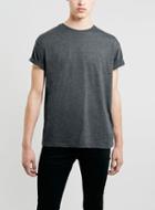 Topman Mens Grey Charcoal Marl Roller T-shirt