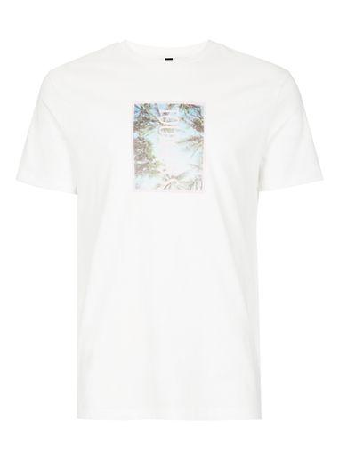 Topman Mens White Toujours Print T-shirt