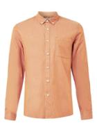 Topman Mens Yellow Ltd Rust Chambray Button Down Shirt