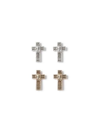 Topman Mens Multi Cross Earring Pack