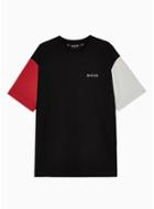 Nicce Mens Nicce Black, White And Red Logo T-shirt