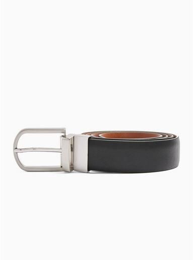 Topman Mens Multi Black And Tan Reversible Belt