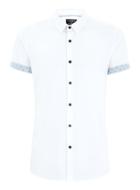 Topman Mens White Geometric Print Shirt