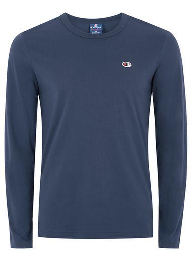 Topman Mens Champion Navy Logo T-shirt