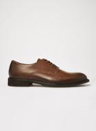 Topman Mens Brown Selected Homme Tan Leather Baxter Derby Shoes