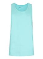 Topman Mens Blue Turquoise Slim Fit Tank Top