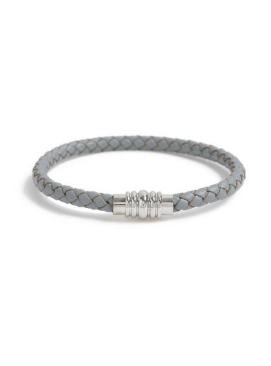 Topman Mens Grey Woven Bracelet*