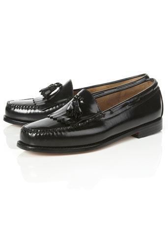 Topman Mens Black Bass Weejuns 'layton' Loafers