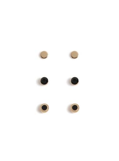 Topman Mens Black Stud Earring Pack