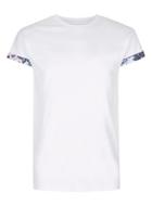 Topman Mens White Floral Roller Sleeve T-shirt