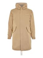 Topman Mens Brown Stone Military Style Parka
