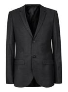 Topman Mens Grey Charcoal Check Ultra Skinny Fit Suit Jacket