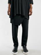 Topman Mens Aaa Black Skirt Jogger