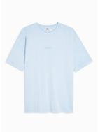 Topman Mens Washed Blue 'berlin' Oversized T-shirt