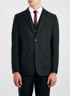 Topman Mens Black Slim Fit Suit Jacket