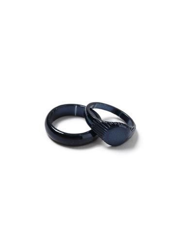 Topman Mens Navy Ring Pack*