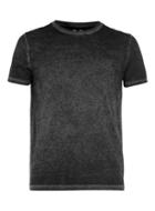 Topman Mens Black And Grey Muscle Fit T-shirt