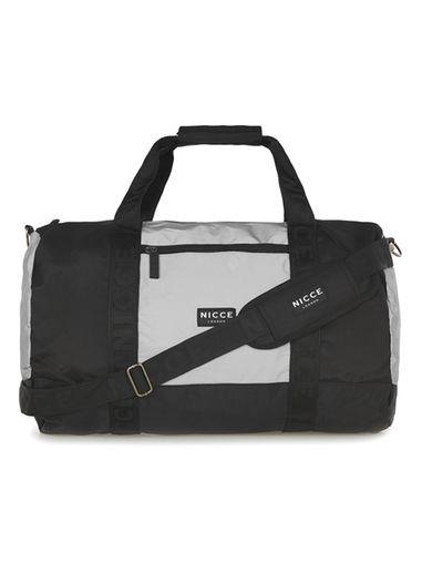 Topman Mens Black Nicce Reflect Barrel Bag