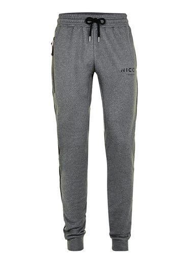 Topman Mens Nicce Dark Grey Marl Zip Joggers