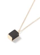 Topman Mens Gold Look Semi Precious Cube Necklace*