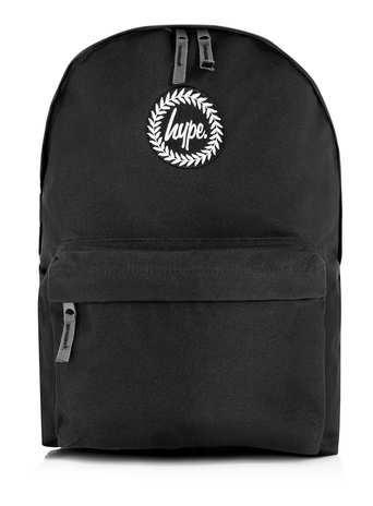 Topman Mens Black Hype Logo Backpack*