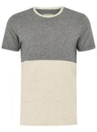 Topman Mens Grey Selected Homme Gray Colorblock T-shirt