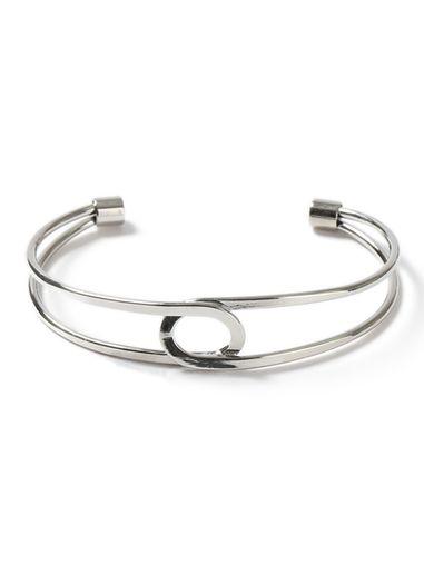 Topman Mens Silver Look Swirl Cuff Bracelet*