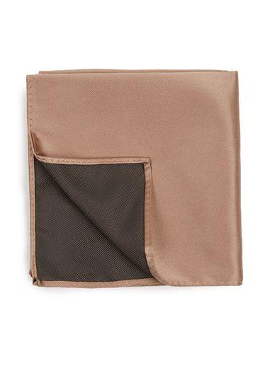 Topman Mens Pink Stucco Brown Pocket Square