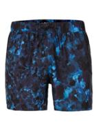 Topman Mens Blue Camouflage Swim Shorts