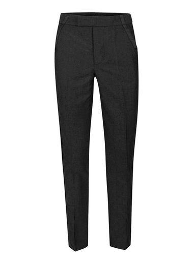 Topman Mens Grey Rogues Of London Black Textured Suit Pants