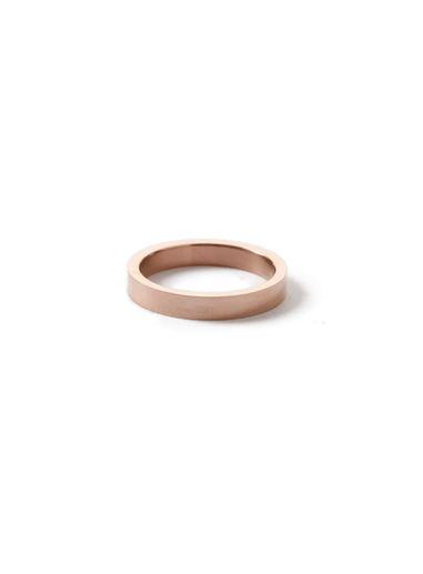 Topman Mens Metallic Rose Gold Look Band Ring*