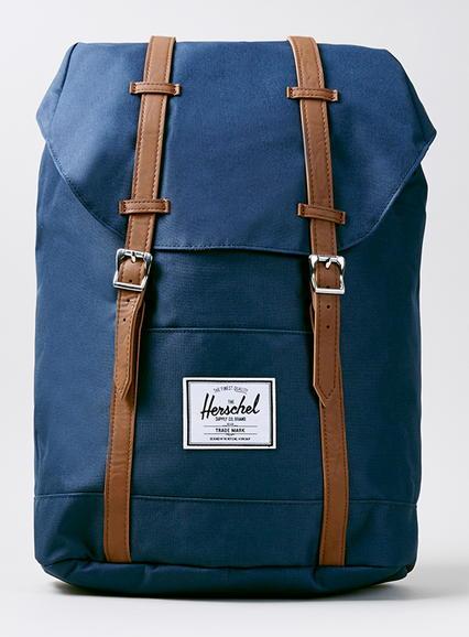 Topman Mens Blue Herschel Navy Retreat Backpack