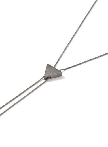 Topman Mens Grey Triangle Tie Necklace*