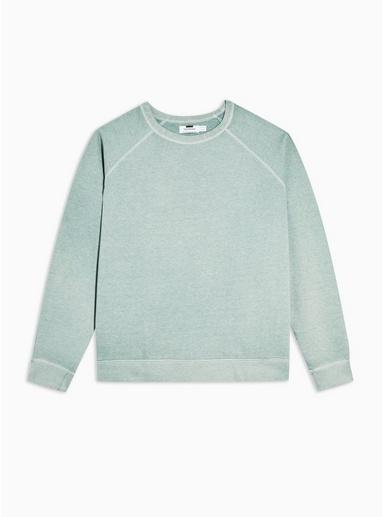 Topman Mens Green Mint Marl Sweatshirt
