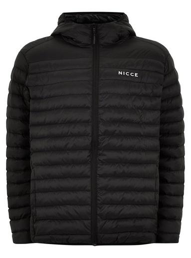 Nicce Mens Nicce Black Puffer Jacket