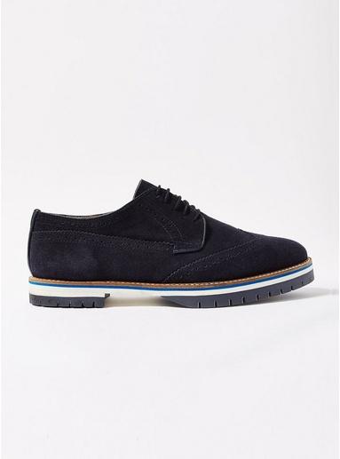 Topman Mens Navy Chunky Brogues